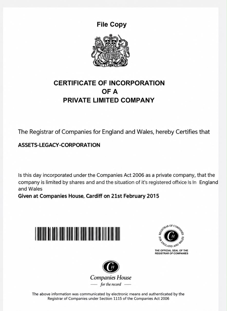 Company Certificate